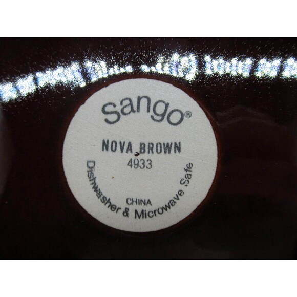 Sango Nova Brown 12" Round Platter - Picture 4 of 8
